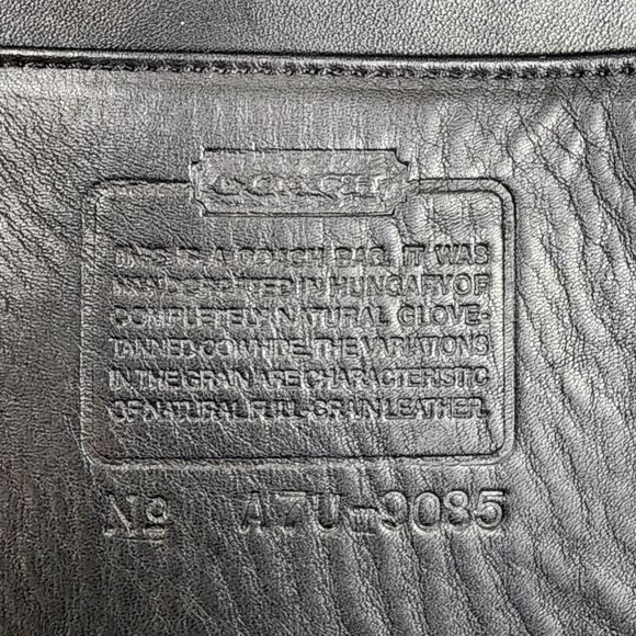 Vintage Coach Black Duffle Sac #9085 - Picture 5 of 13